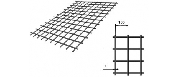 Сетка сварная (дорожная) 100х100х4мм 1,5х2м купить с доставкой в Емельяновке