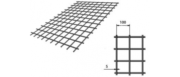 Сетка сварная (дорожная) 100х100х5мм 1,5х2м купить с доставкой в Емельяновке