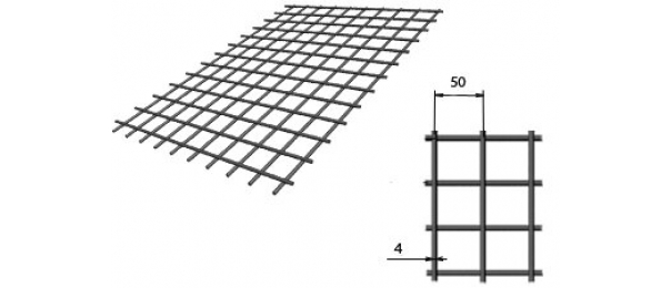 Сетка сварная (дорожная) 50х50х4мм 1х2м купить с доставкой в Емельяновке